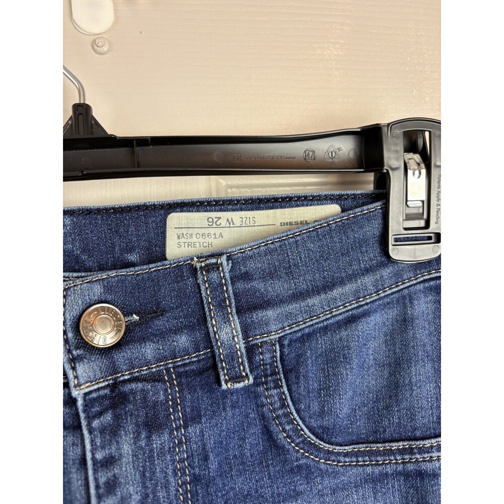 Diesel Jeans Livier Super Slim Jegging Wash 0661A Stretch Womens Size 26 141 - Picture 3 of 10